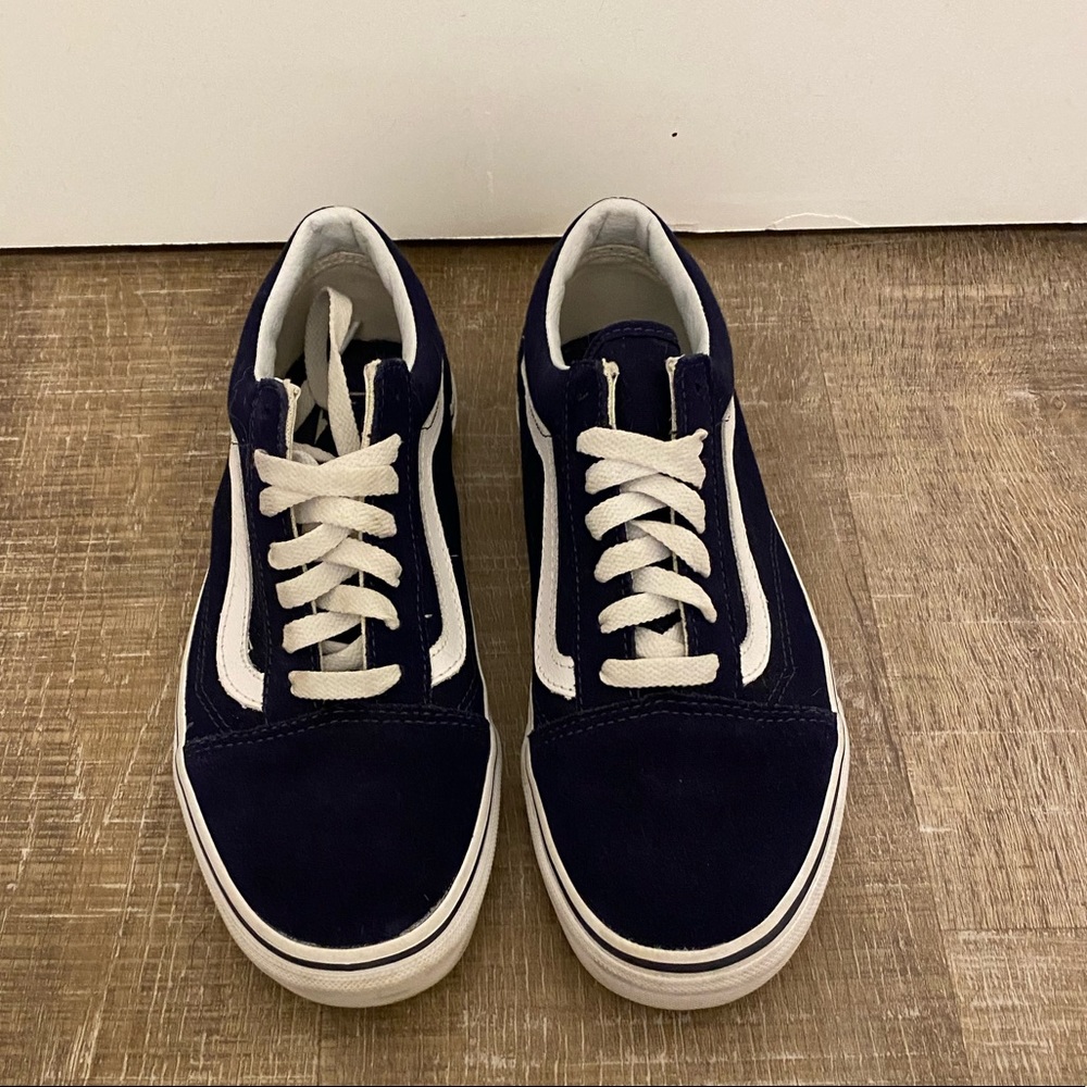 Vans Navy and White Women's Sneakers